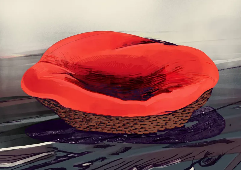 Legowisko Burka, digital painting, 2025 Legowisko Burka, digital painting, 2025