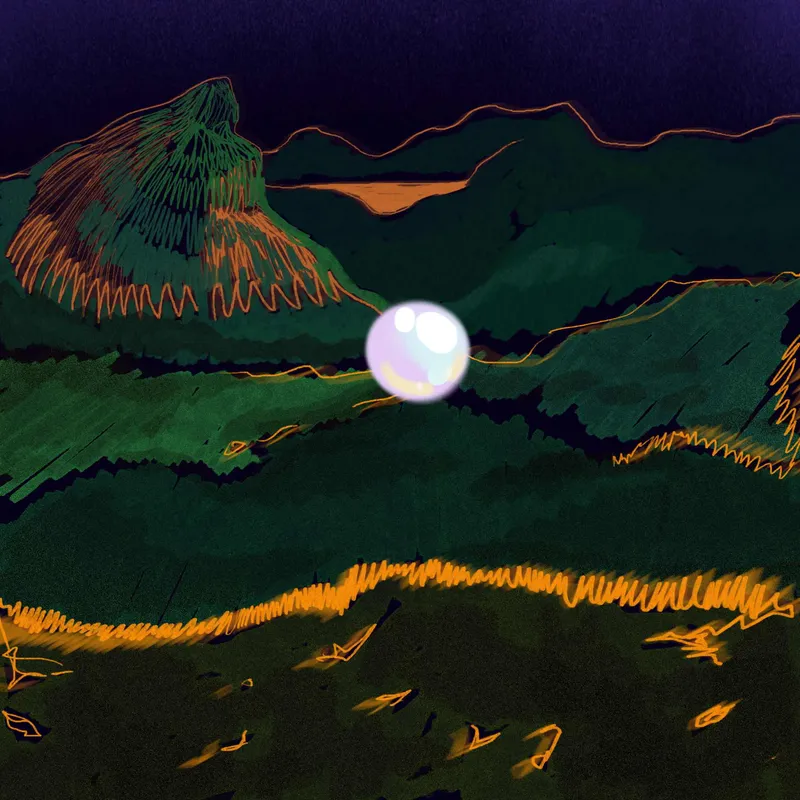 Perła krajobrazu, digital painting, 2023