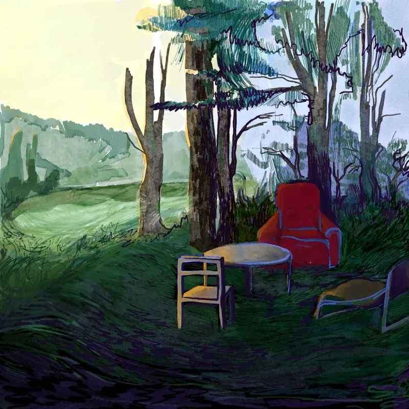 Klub Skręta, digital painting, 2023 Klub Skręta, digital painting, 2023